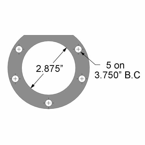 Mopar New Style Axle Bearing Includes Retainer Plate - Each 2.875 X 1.562