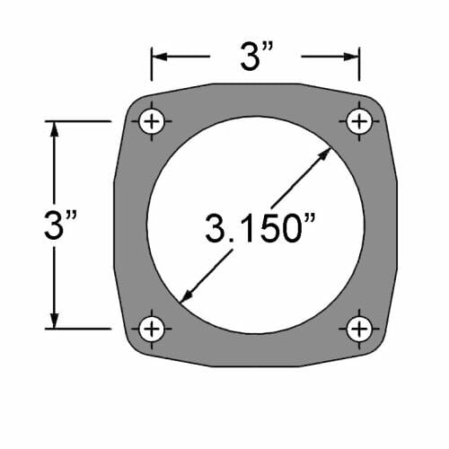 Drag Race Dual Rear Brake Kit For 3.150 Symmetrical Ends